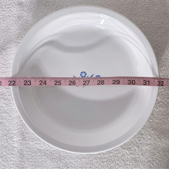 Vintage Corningware Blue Cornflower Round  Pie Plate Pie Dish - Picture 15 of 15